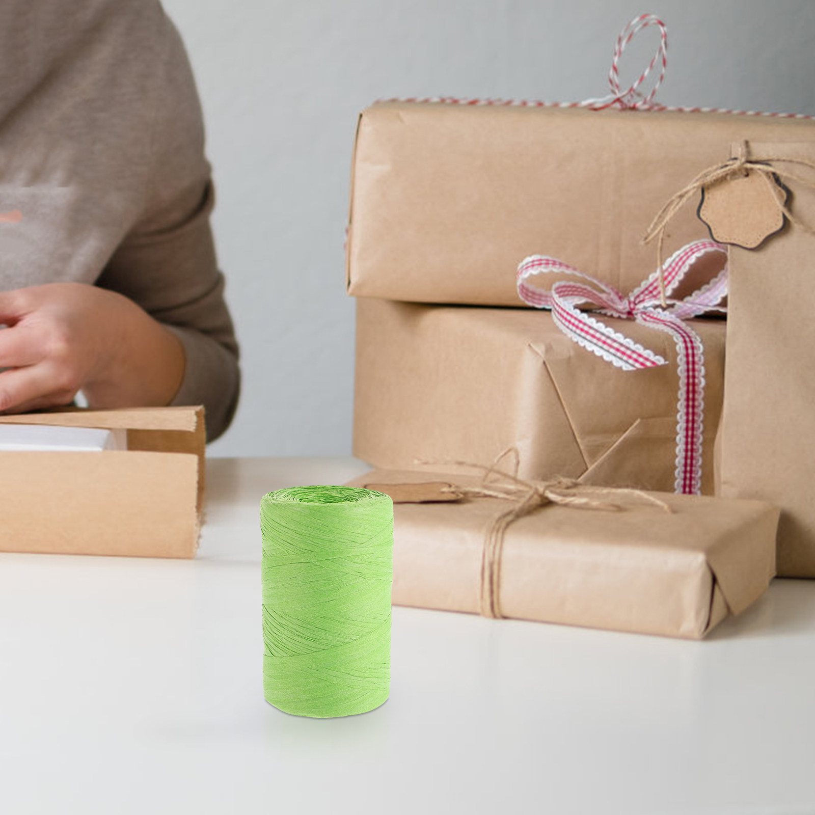Papercraft Supply Ribbon - Rafya Kağıt Şerit Renkli Paketleme İpi