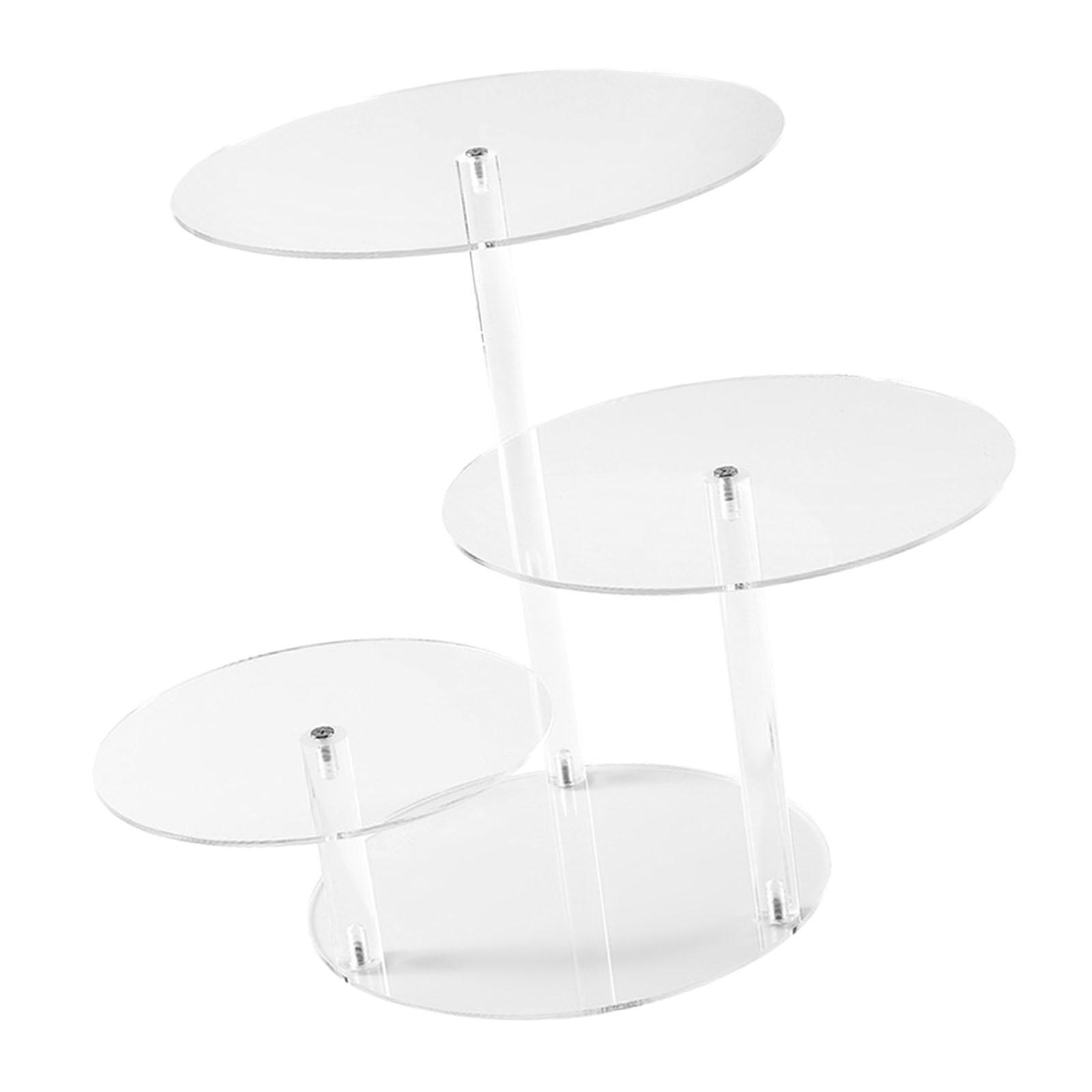 Cupcake Stand Tier - 3 Katlı Akrilik Cupcake Standı, LED