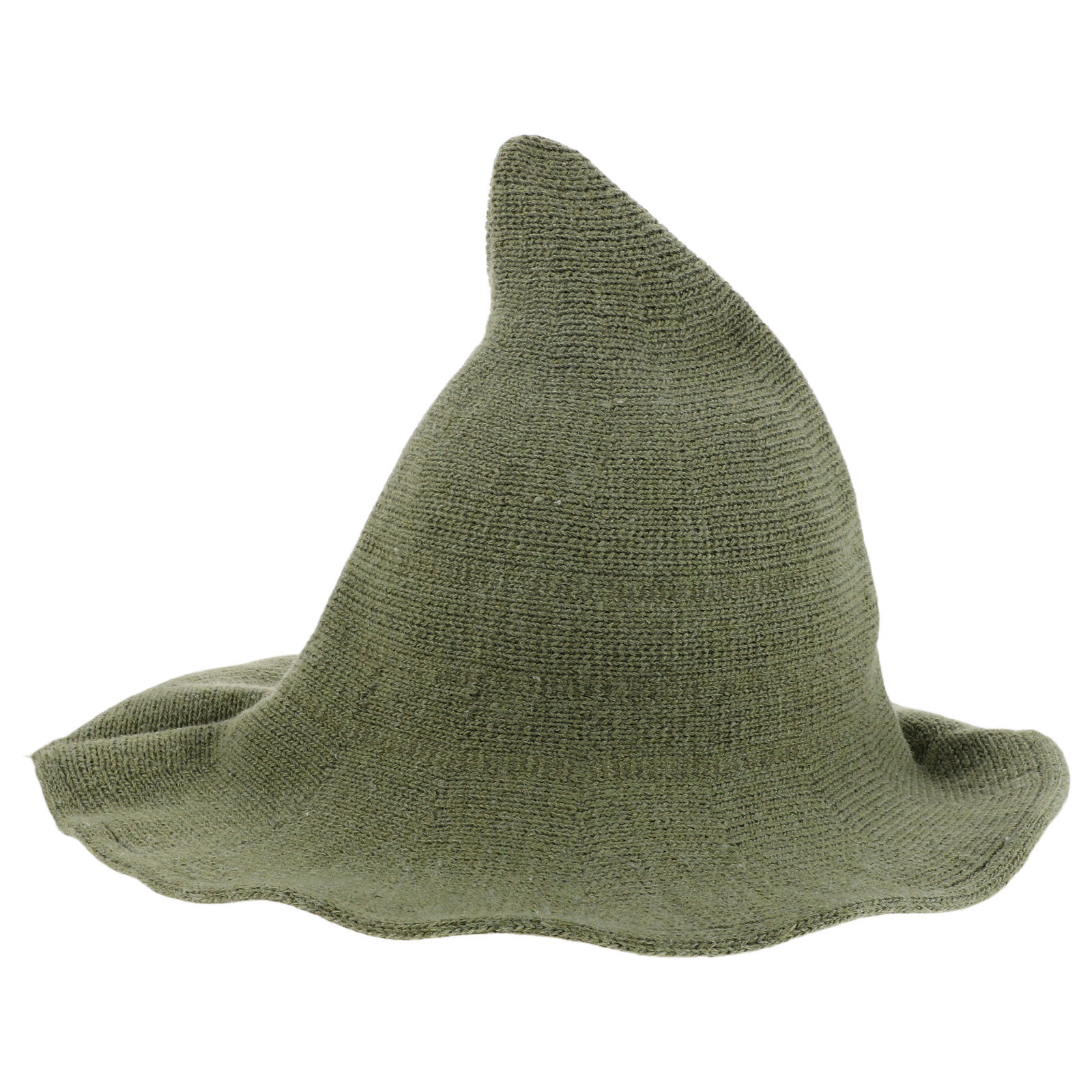 Party Hat Cone - Erkek Yeşil Cadı Şapkası Yün Karışımı