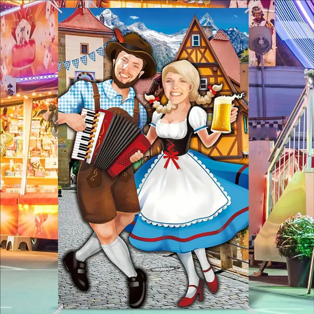 Photo Booth Frame - 1 adet 1.8x0.9 m Vinil Oktoberfest