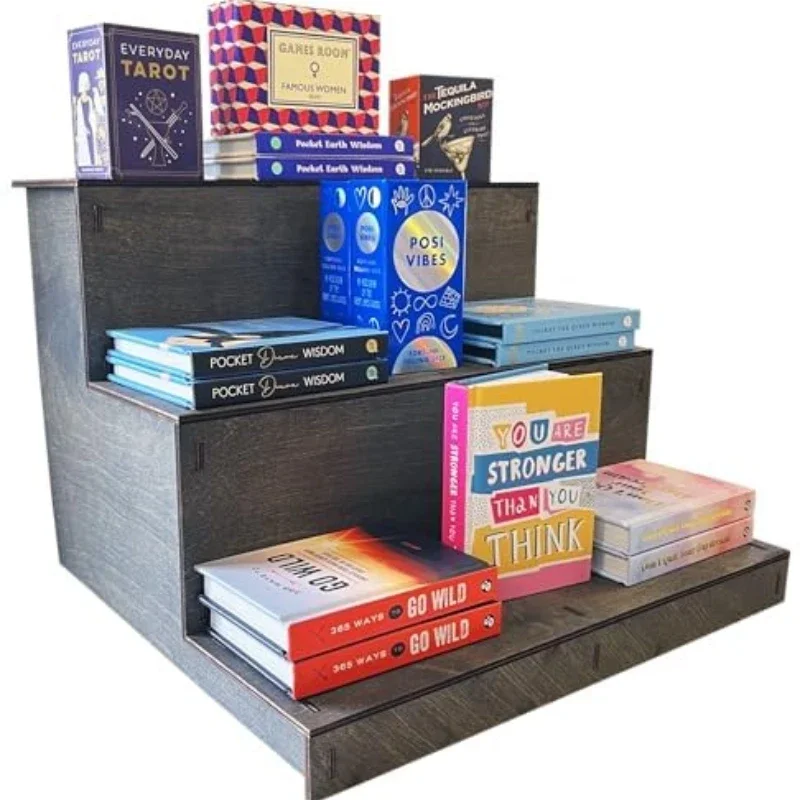Cupcake Stand Tier - 1 takım doğal ahşap kek standı