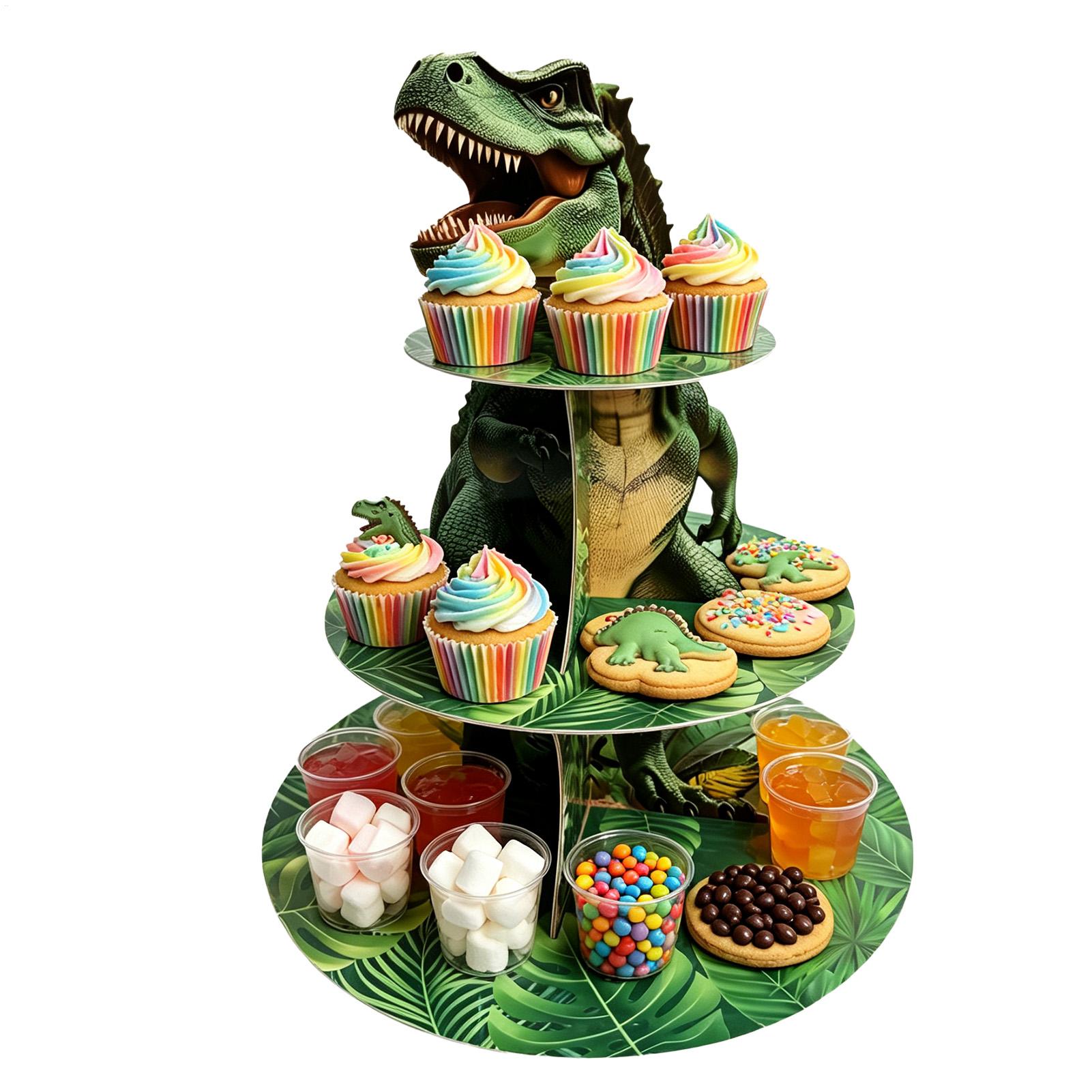 3 Katlı Dinozor Şeklinde Kek S - Cupcake Stand Tier incelemesi ve fiyatı
