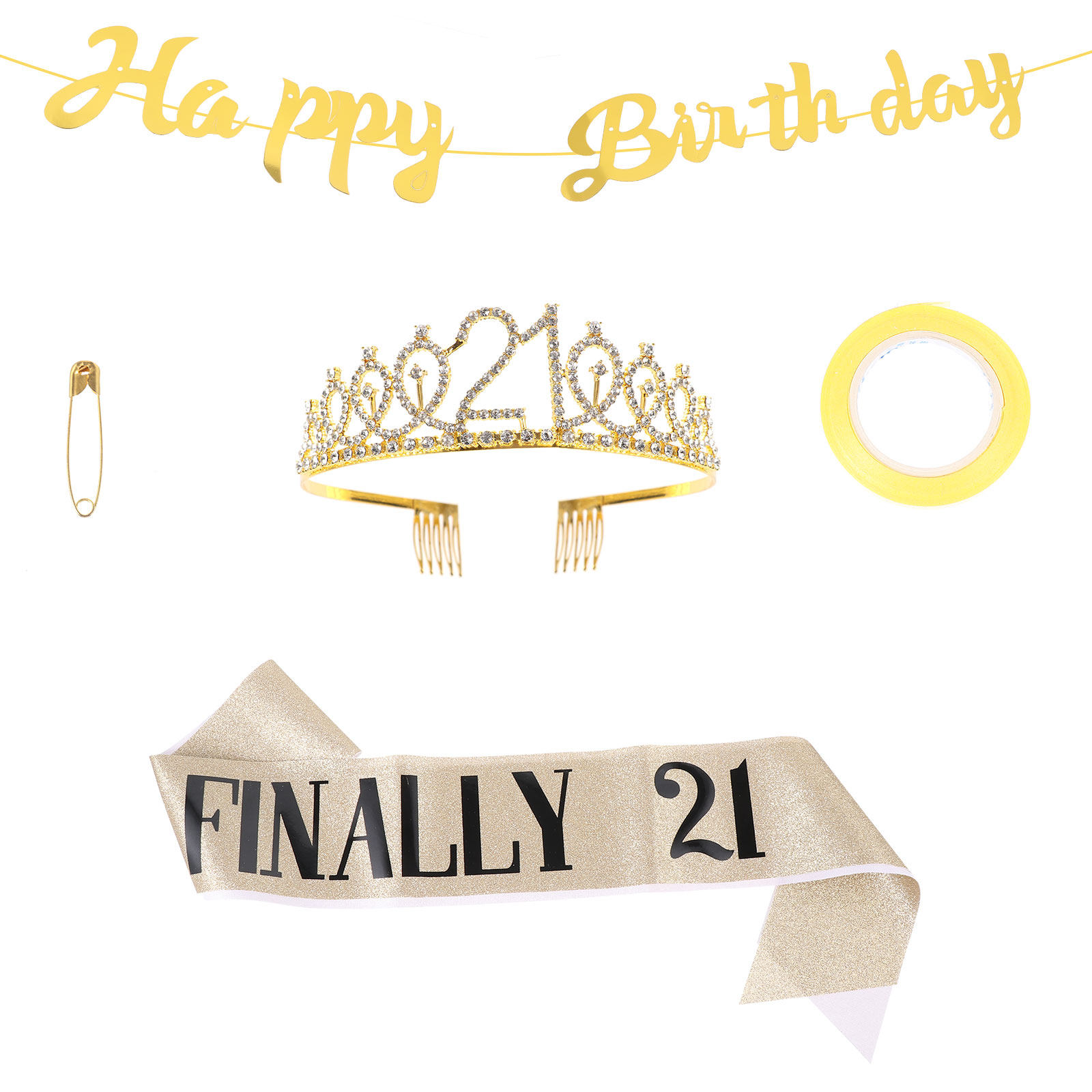 1 Set Simli Doğum Günü Tacı Al - Birthday Sash Glitter incelemesi ve fiyatı