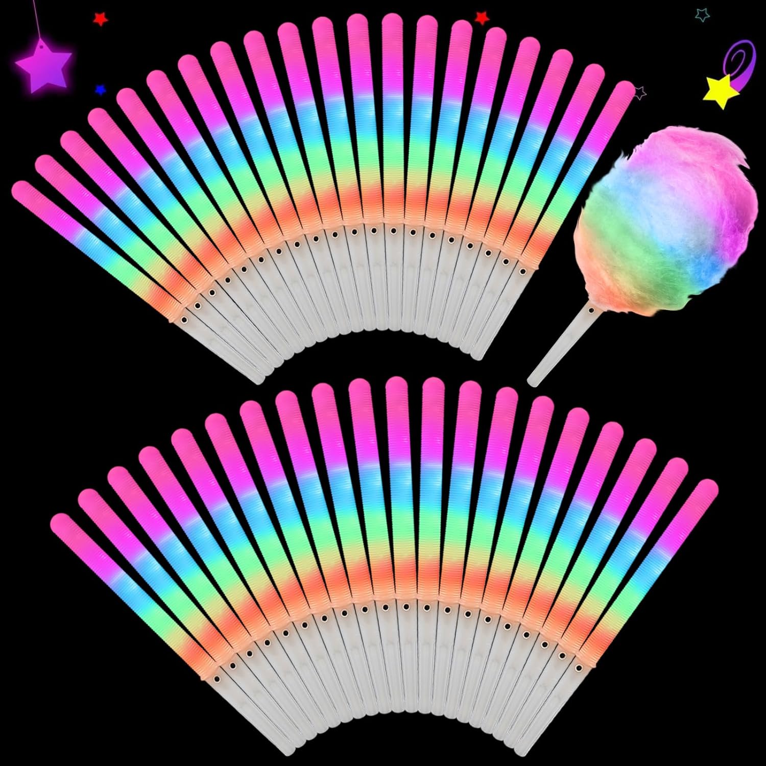 20 adet Renkli Yanıp Sönen LED - Cotton Candy Cone incelemesi ve fiyatı