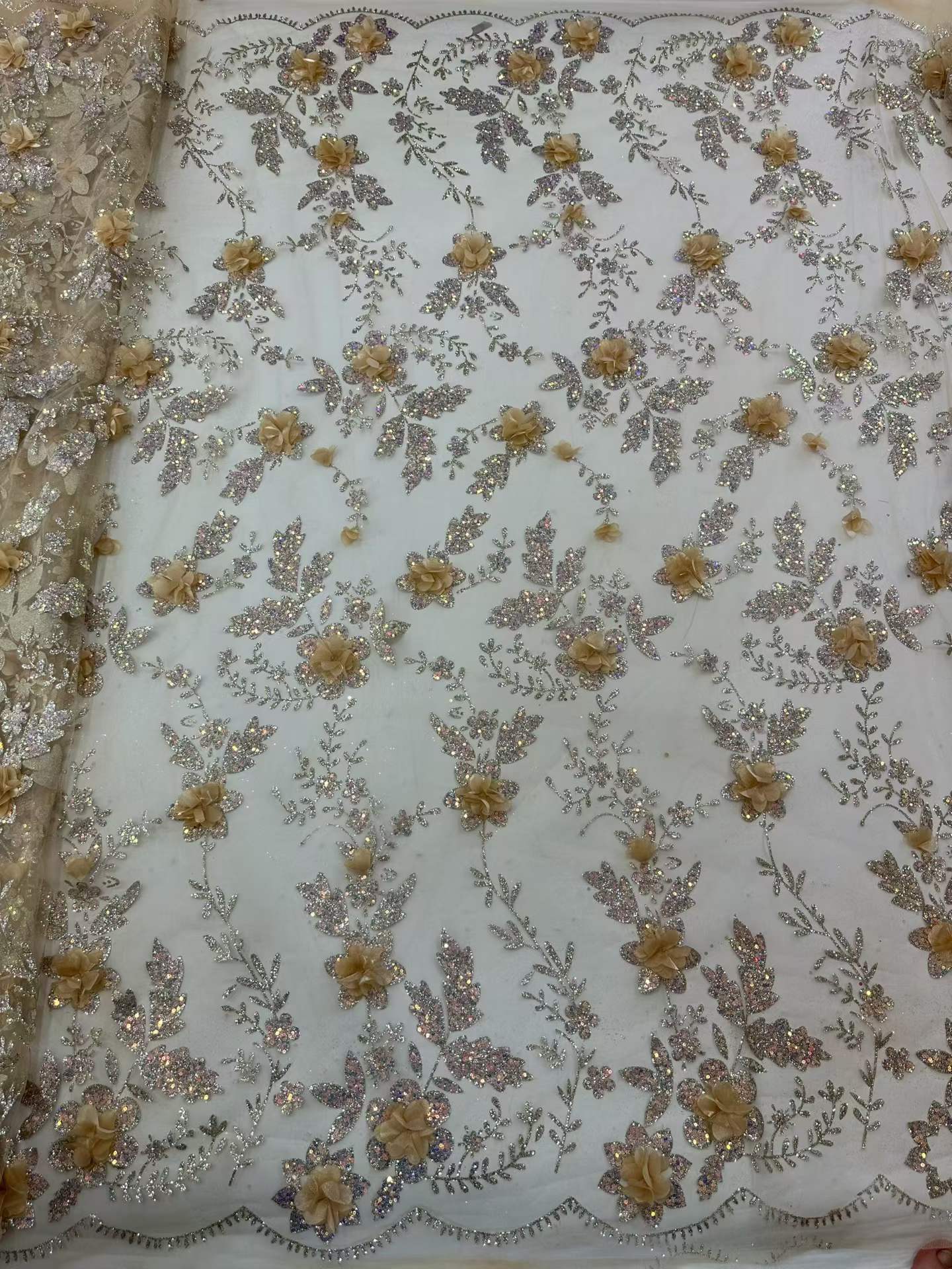 Afrika Dantel Kumaşı İşlemeli  - Glitter Tablecloth incelemesi ve fiyatı