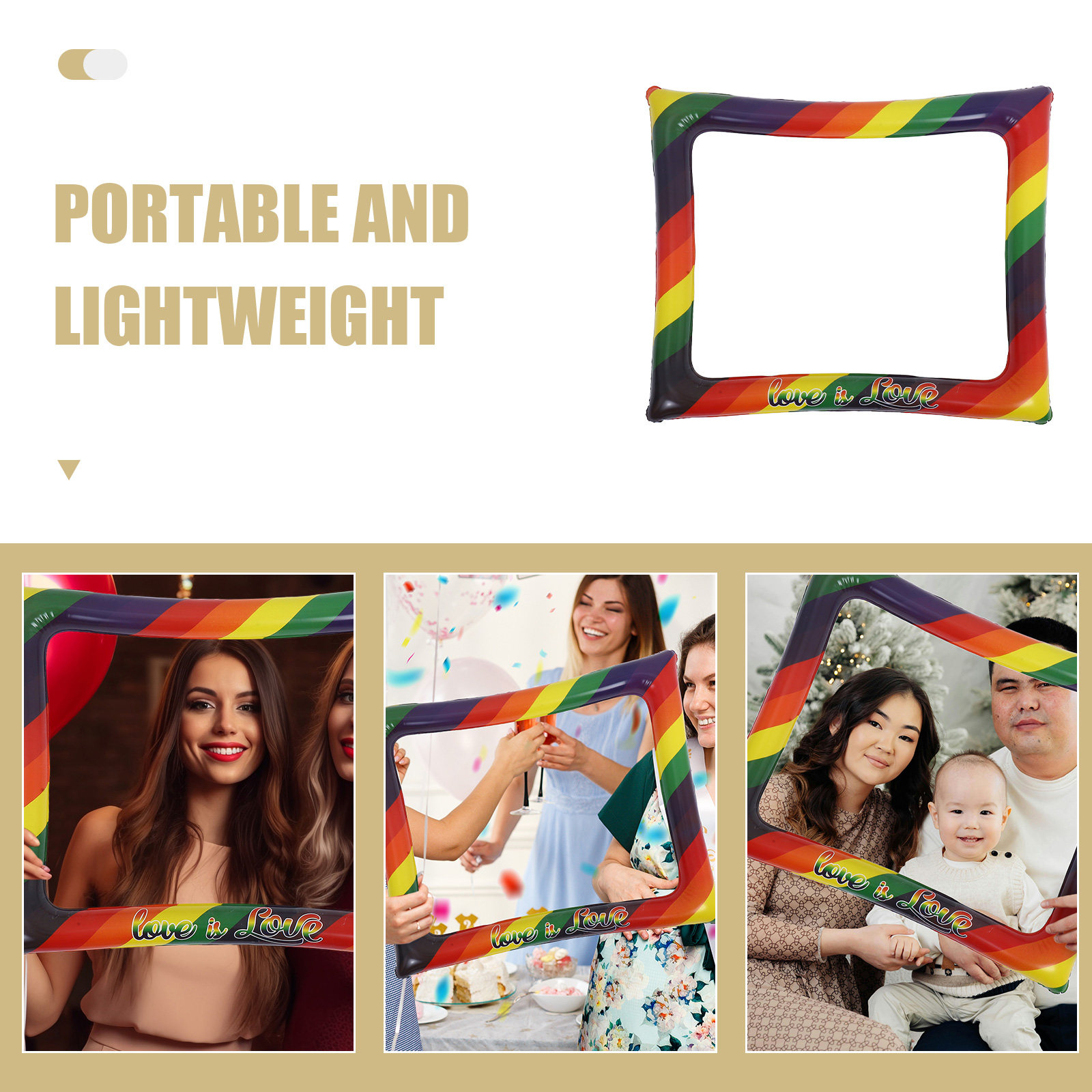 Gökkuşağı Şişme Selfie Çerçeve - Photo Booth Frame incelemesi ve fiyatı