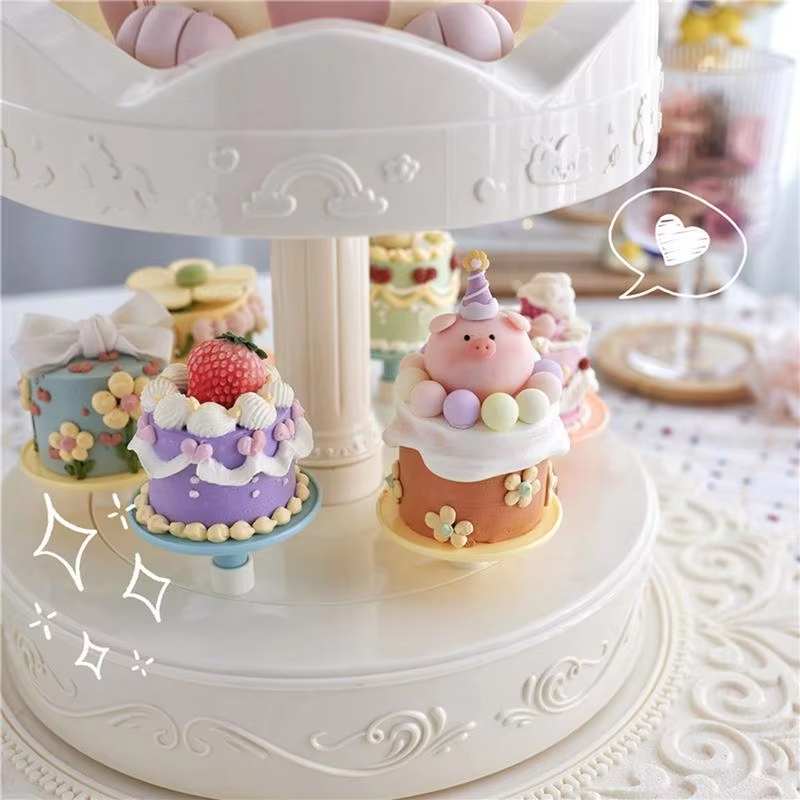 2 katmanlı Otomatik Dönen Kek  - Cupcake Stand Tier incelemesi ve fiyatı