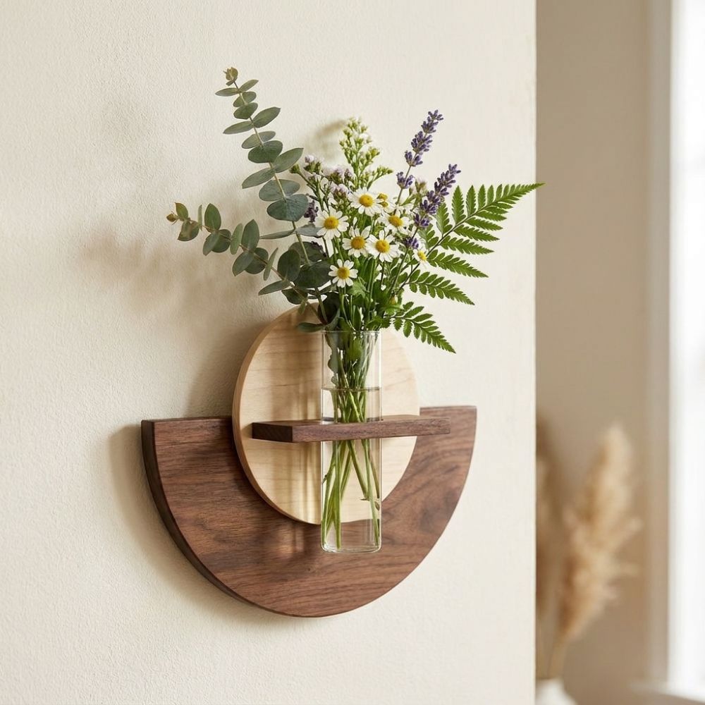 Oval Ahşap Duvara Monte Çiçek  - Flower Wall Panel incelemesi ve fiyatı