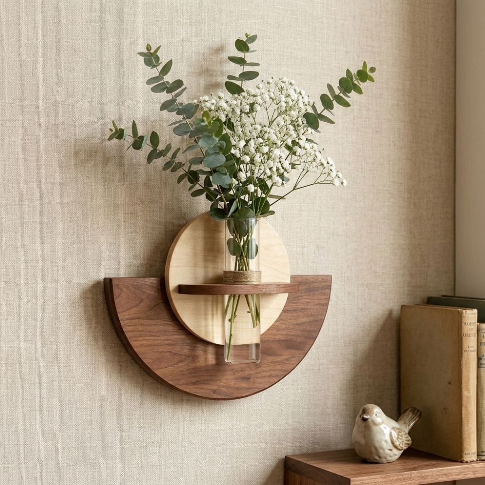 Oval Ahşap Duvara Monte Çiçek  - Flower Wall Panel incelemesi ve fiyatı