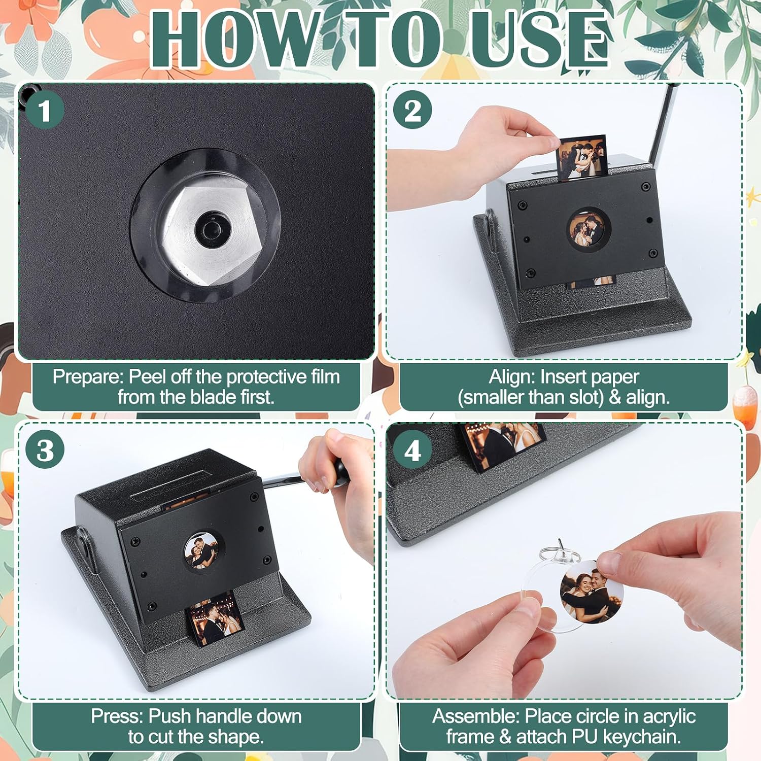 61 Parça Düğme Anahtarlık Foto - Photo Booth Frame incelemesi ve fiyatı