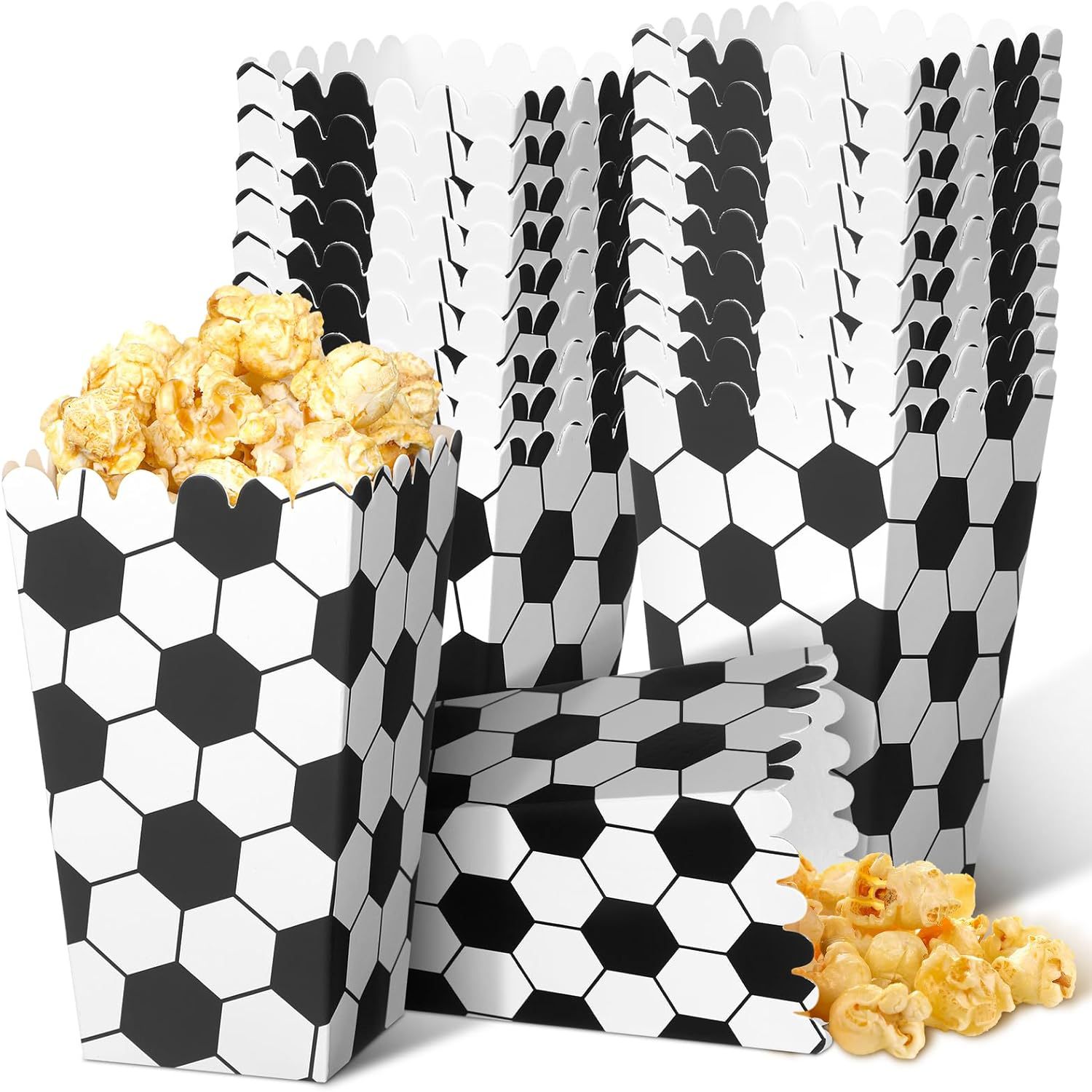 6/18 adet futbol patlamış mısı - Event Party Box incelemesi ve fiyatı