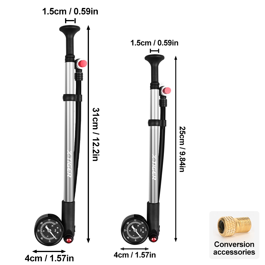 X-TIGER 300PSI bisiklet pompas - Balloon Pump Hand incelemesi ve fiyatı