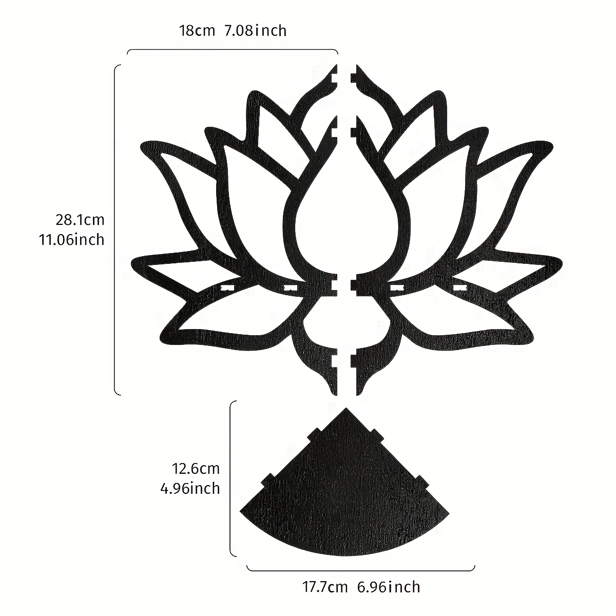 Lotus Köşe Yüzer Raf, Oyuk Çiç - Flower Wall Panel incelemesi ve fiyatı